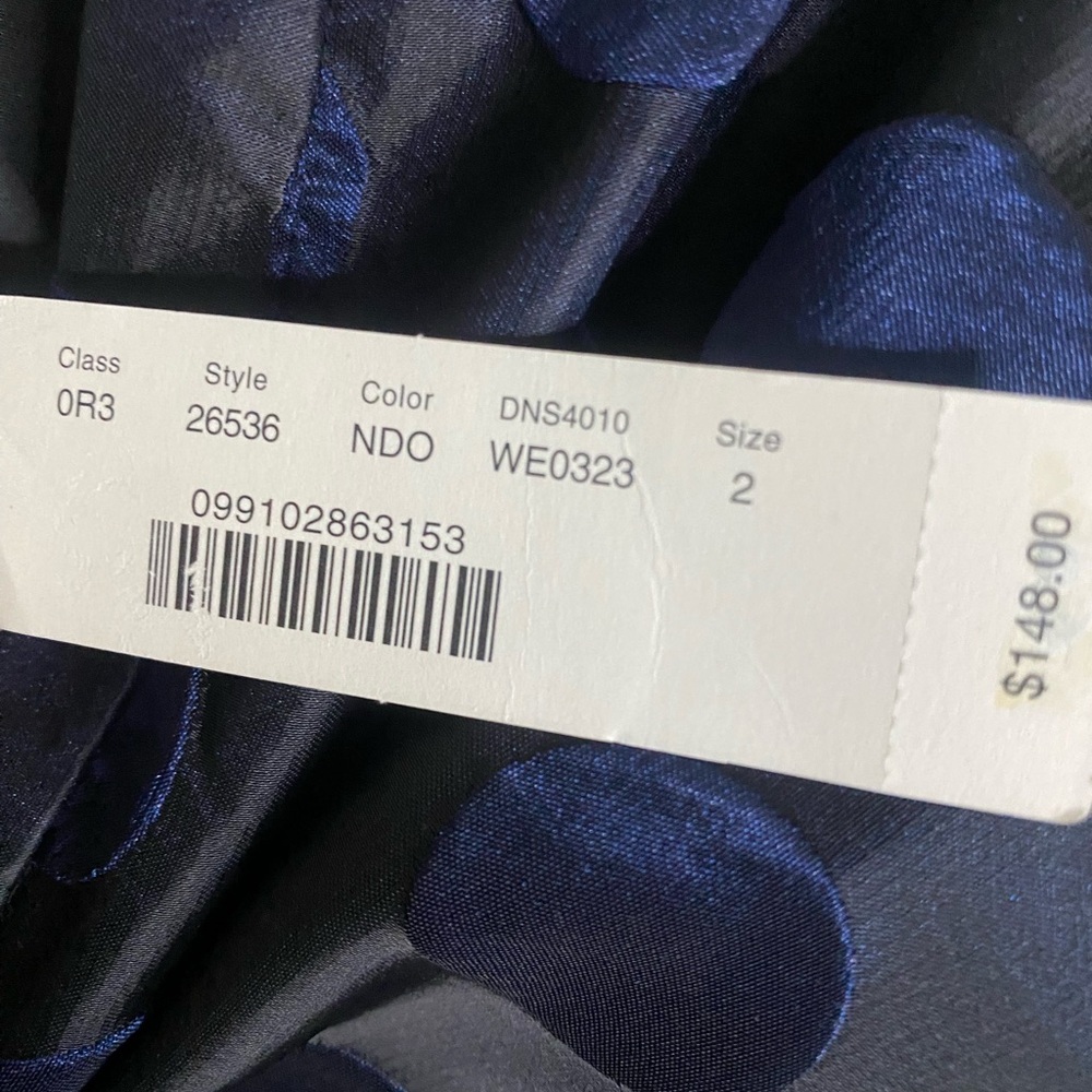 J. Crew Navy and Black Polka Dot Midi Skirt - Picture 9 of 9